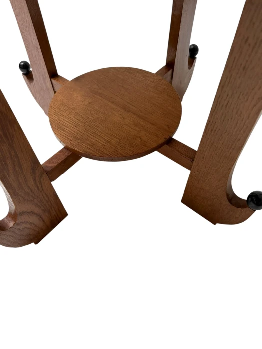 Art Deco Amsterdamse School Oak Side Table, 1920s